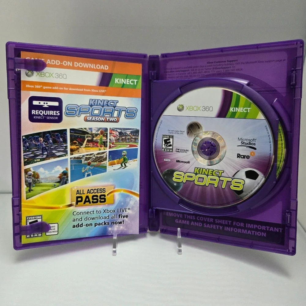 Kinect Sports Ultimate‎ Collection - Xbox 360 - Case Insert & 2 Discs Tested
